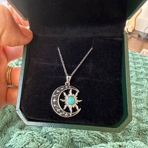 Bethza - Sun and moon - sterling silver necklace - new !